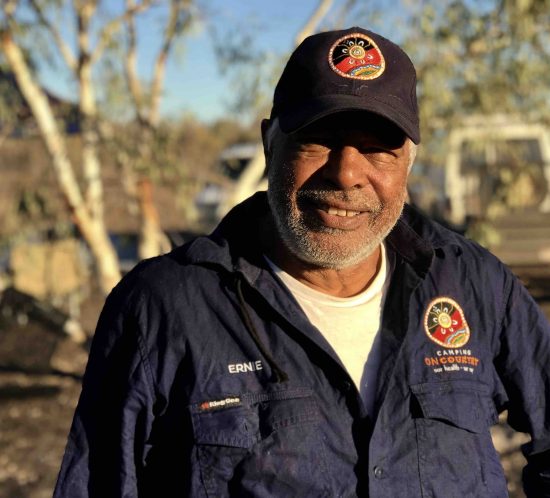 Ernie Dingo at the Camping on Country, Tennant Creek Men's Camp