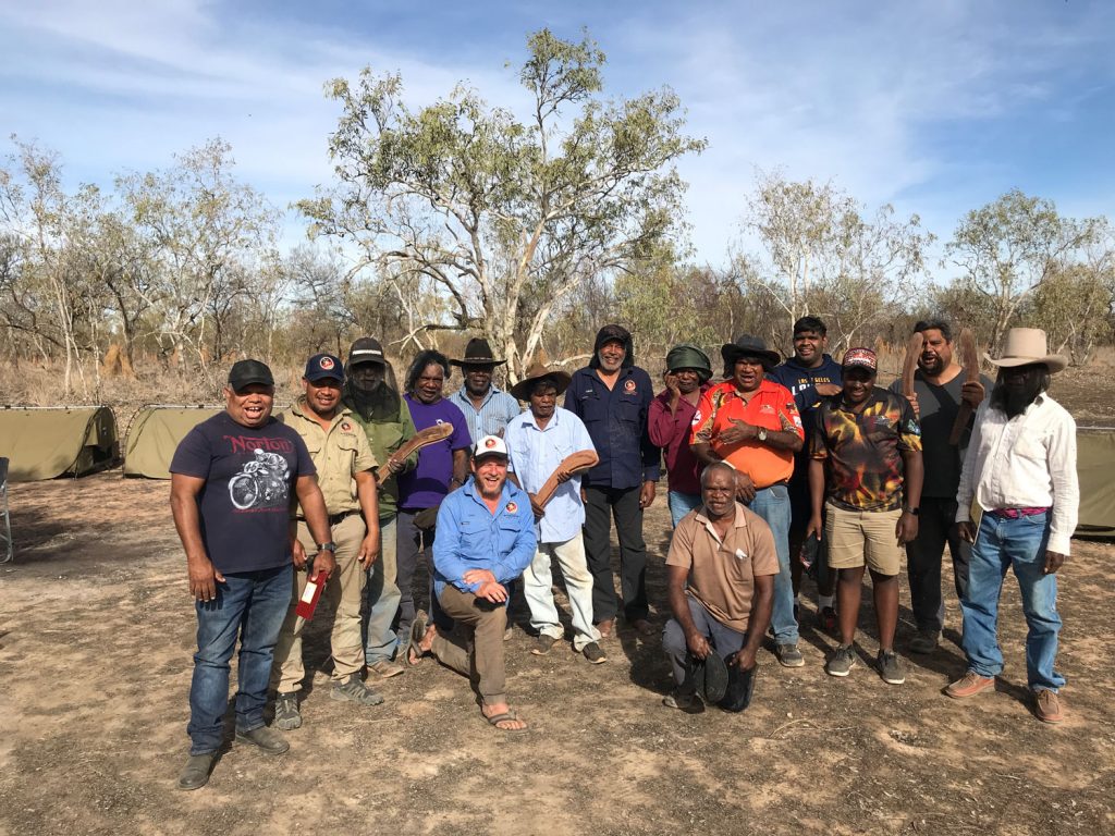 Camping on Country - Tennant Creek Men's Camp, group photo