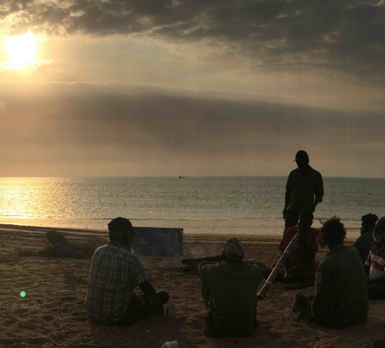 Filming Turtle Songline on Crocodile Islands
